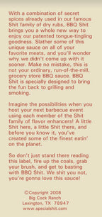 Big Cock Ranch BBQ Sauce - BBQ Shit