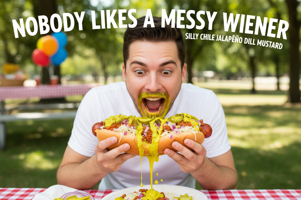 Nobody Likes a Messy Wiener - Jalapeño Dill Mustard